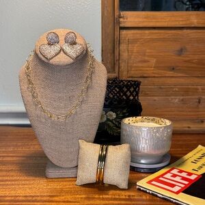 Necklace, Earring & Bangle Set (4pc)